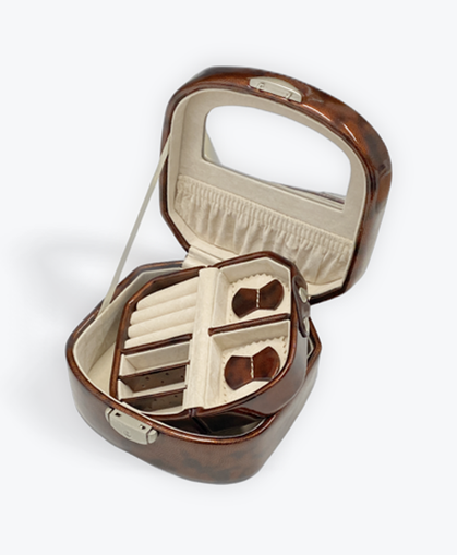 SMALL BROWN JEWELLERY BOX