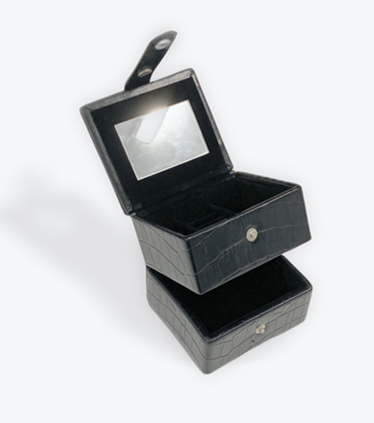 BLACK SMALL JEWELLERY BOX