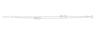 STERLING SILVER INFINITY BRACELET