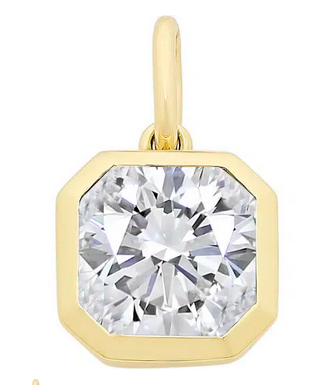 9CT YELLOW GOLD CUBIC ZIRCONIA PENDANT