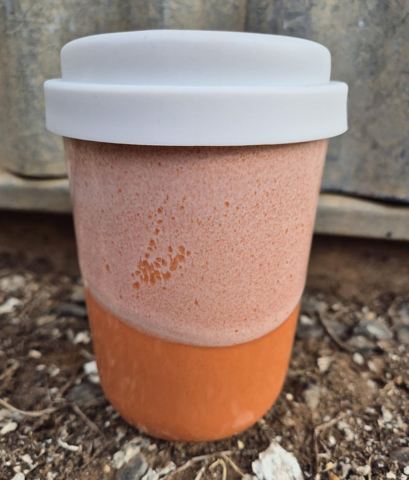 HOT OR COLD 16OZ TRAVEL MUG WITH LID - DESERT OCHRE
