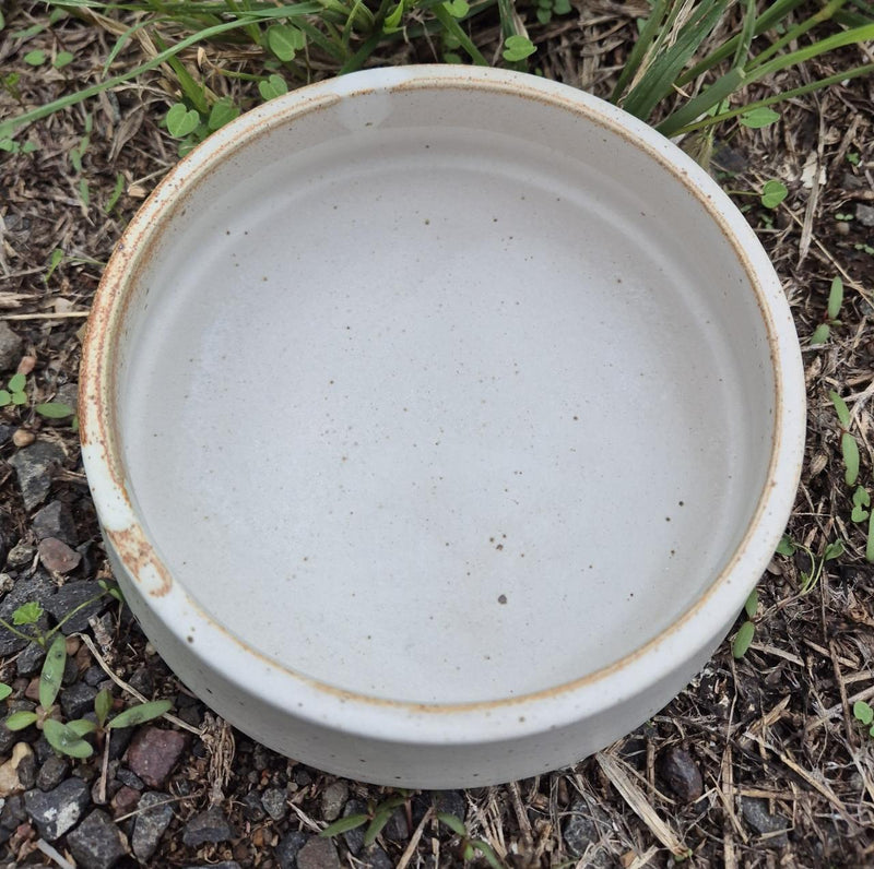 CERAMIC BOWL WITH LID - SMALL - SANDY
