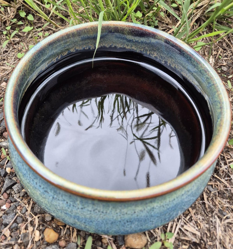 CERAMIC BOWL WITH LID - LARGE - MERLIN