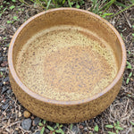 CERAMIC BOWL WITH LID - LARGE - RUSTIC