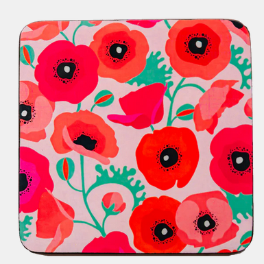 COASTERS - POPPIES