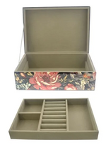 GOLDEN BOUQUET JEWEL BOX WITH TRAY
