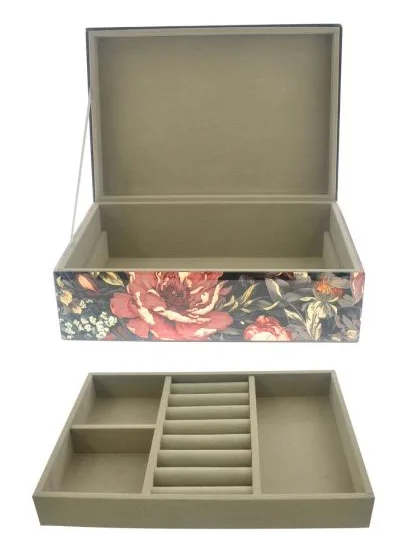 GOLDEN BOUQUET JEWEL BOX WITH TRAY