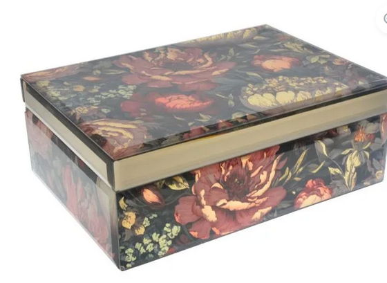 GOLDEN BOUQUET JEWEL BOX WITH TRAY