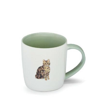 CURIOUS CAT - BARREL MUG