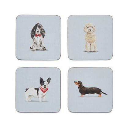 CURIOUS DOGS - SET OF 4 COASTERS