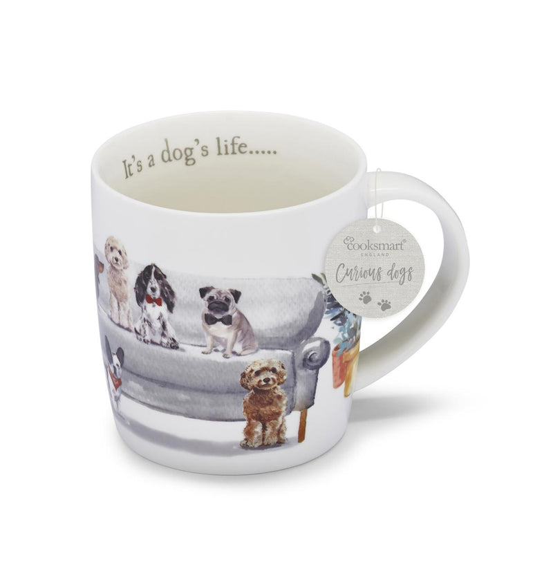 CURIOUS DOG - BARREL MUG