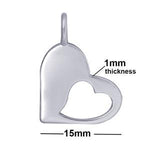 STERLING SILVER HEART PENDANT