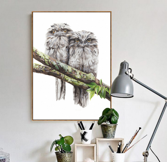 CANVAS PRINT - OWL LOVERS
