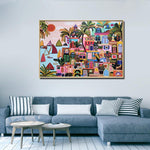 WALL ART - COASTAL TOWN