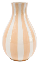 PEACH STRIPED VASE