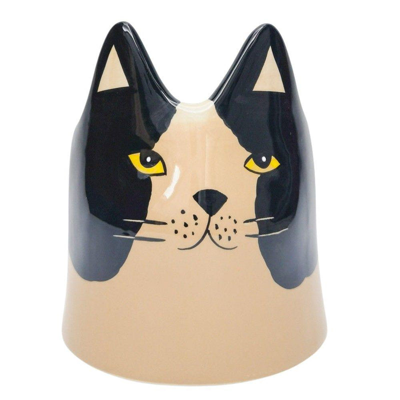 BAILEY CAT PLANTER BLACK AND WHITE