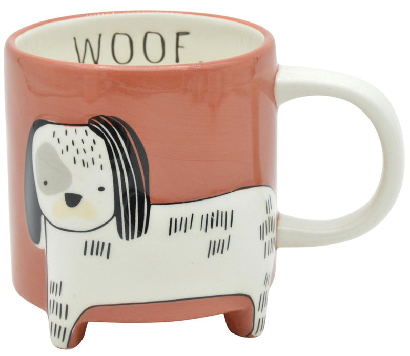 TERRACOTTA COLOUR DOG MUG