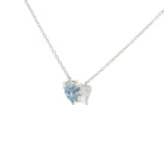 STERLING SILVER CUBIC ZIRCONIA NECLACE