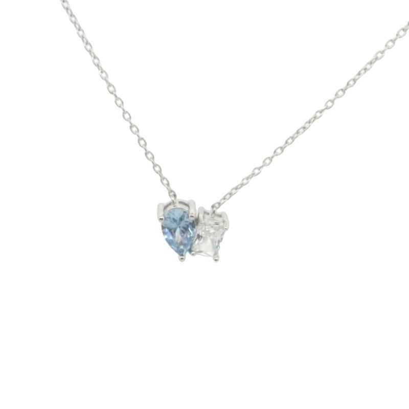 STERLING SILVER CUBIC ZIRCONIA NECLACE