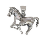 STERLING SILVER & MOTHER OF PEARL HORSE PENDANT