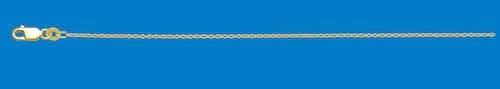 STERLING SILVER 9CT GOLD PLATED CABLE CHAIN