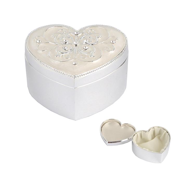 ENAMEL HEART TRINKET BOX
