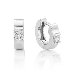 STERLING SILVER  HUGGIE EARRINGS