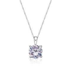 STERLING SILVER JUNE BIRTHSTONE PENDANT