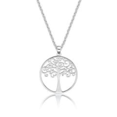 STERLING SILVER TREE OF LIFE PENDANT WITH CHAIN