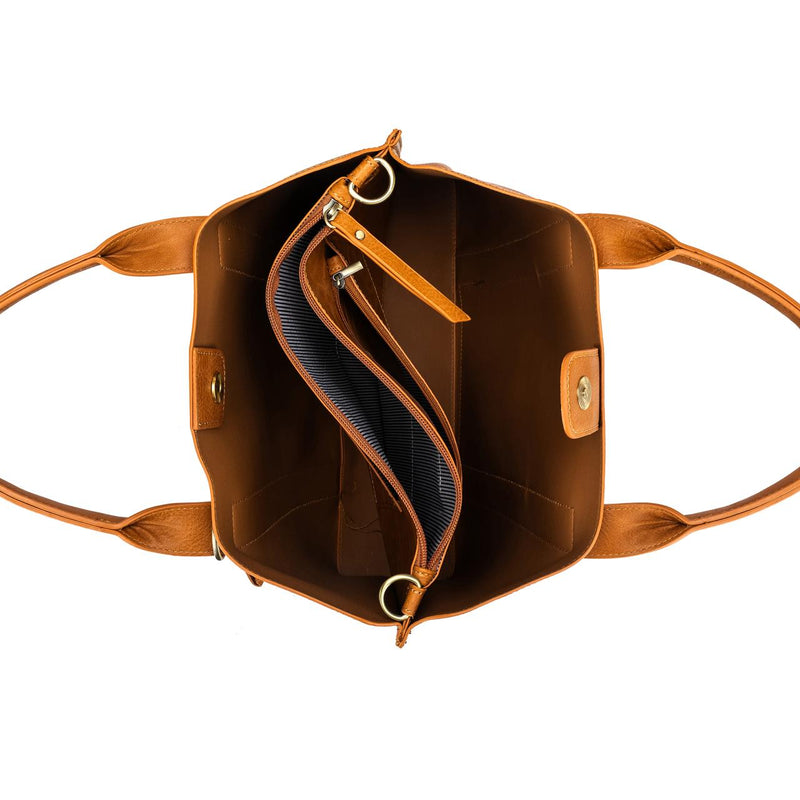 TAN HANDBAG/LAPTOP BAG