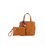 AMELIE TAN 2 PIECE TOP HANDLE BAG