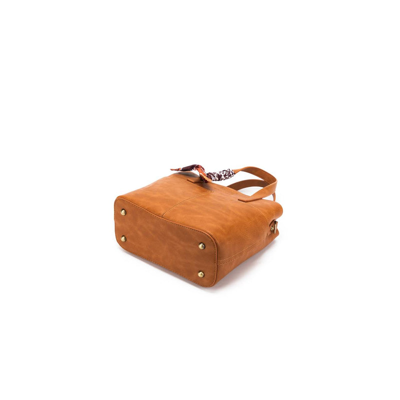 AMELIE TAN 2 PIECE TOP HANDLE BAG