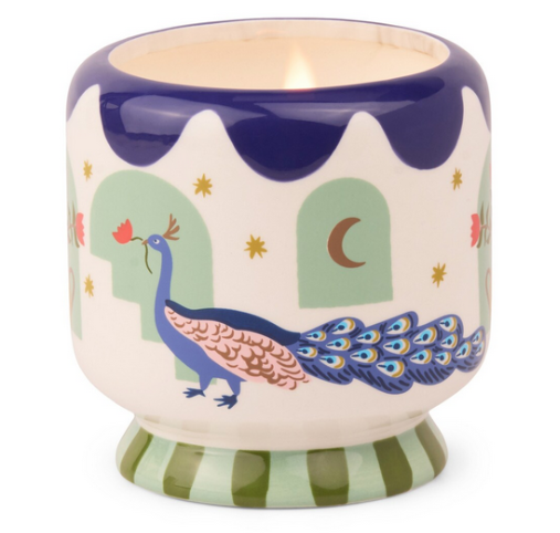 CERAMIC CANDLE - MISTED LIME