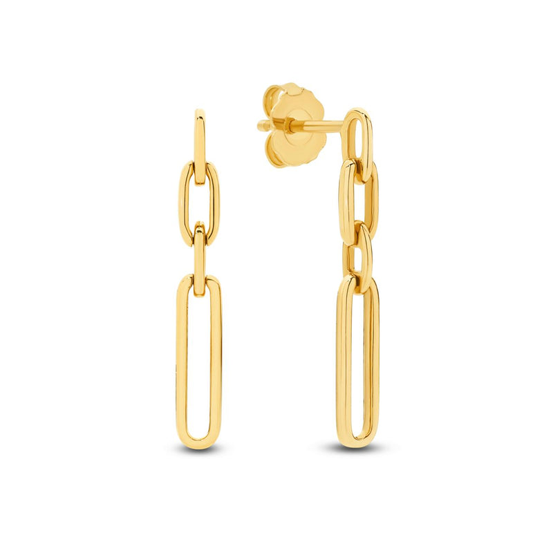 9CT YELLOW GOLD DROP EARRINGS
