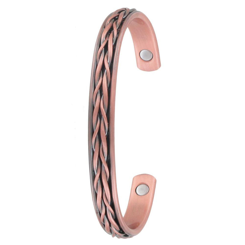 COPPER BANGLE - FISHTAIL BRAID