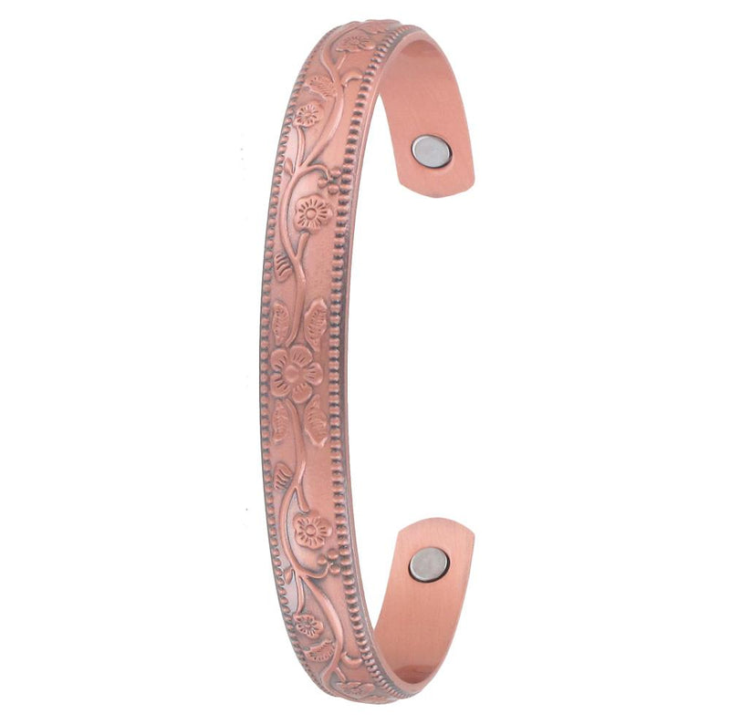 COPPER BANGLE - FLORAL