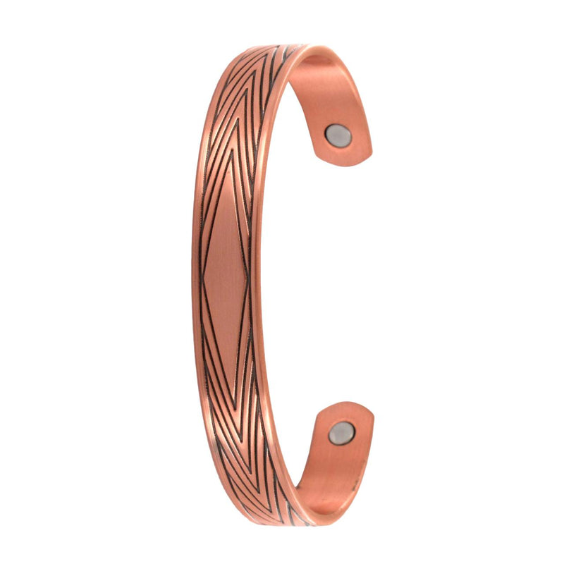 COPPER BANGLE - DIAMOND PATTERN
