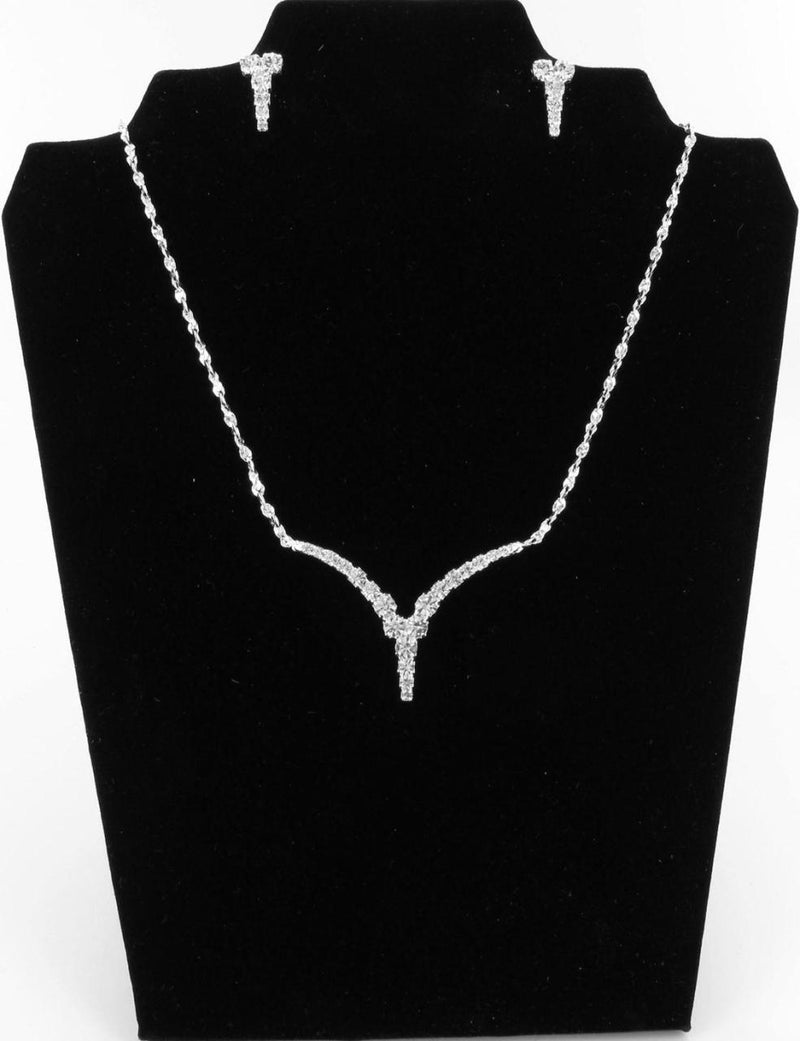 SILVER DIAMONTEE V BRIDAL SET