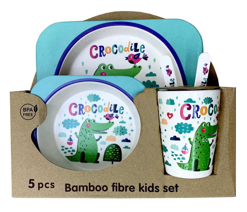 CROCODILE 5PC BAMBOO SET