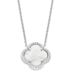 STERLING SILVER MOTHER OF PEARL NECKLACE