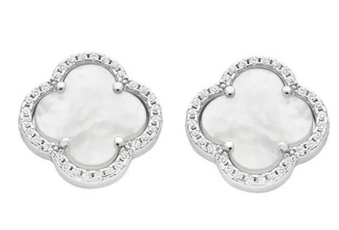 STERLING SILVER MOTHER OF PEARL EARRINGS