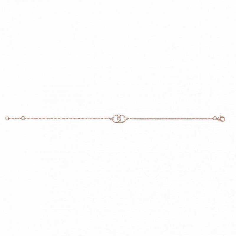 STERLING SILVER ROSE GOLD PLATED BRACELET