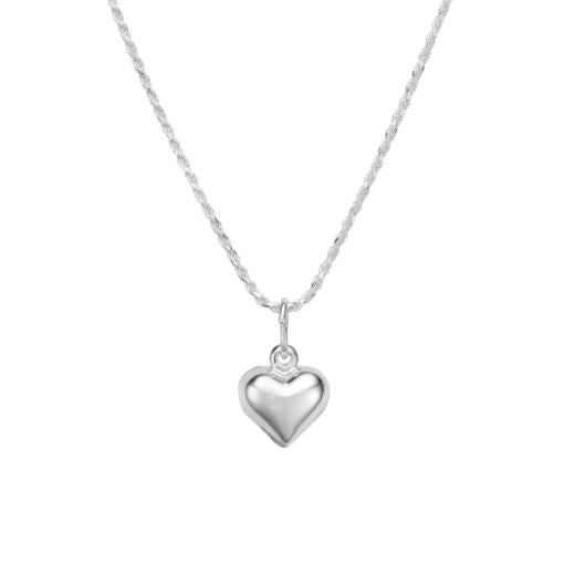 STERLINGS SILVER NECKLACE WITH HEART PENDANT