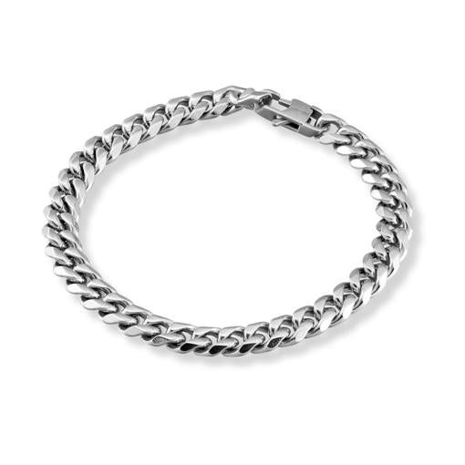 STAINLESS STEEL CUBAN LINK BRACELET
