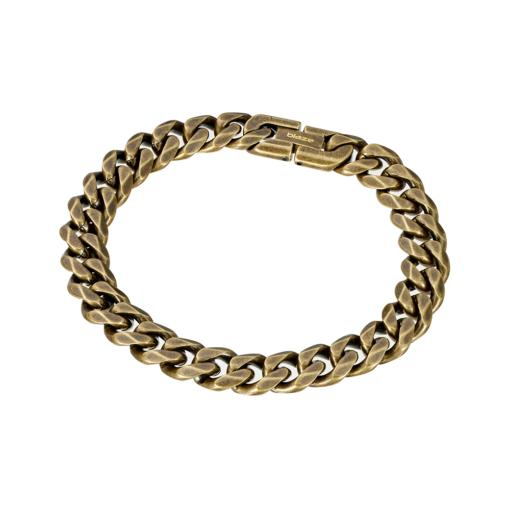 STAINLESS STEEL BRONZE MENS BRACELET