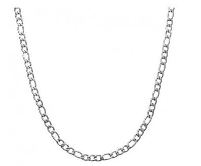 STAINLESS STEEL FIGARO LINK CHAIN - 55CM