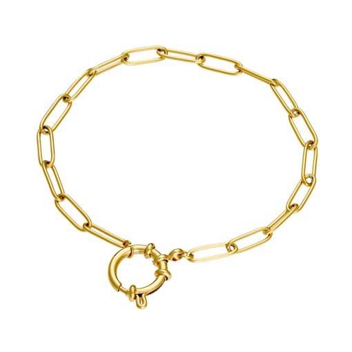 STAINLESS STEEL GOLD PLATED BRACELET