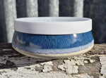 CERAMIC BOWL WITH LID - SMALL - OCEAN JASPER