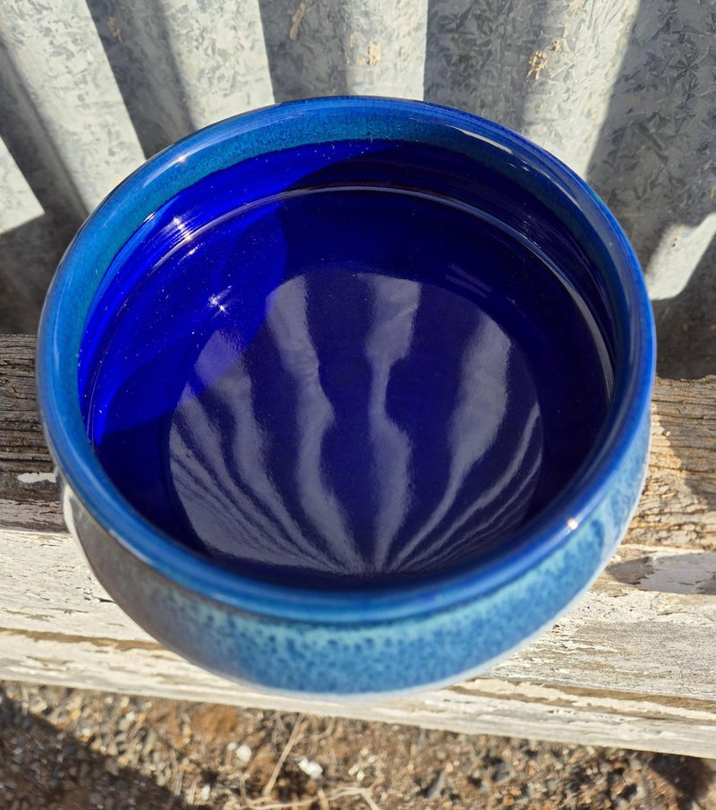 CERAMIC BOWL WITH LID - SMALL - OCEAN JASPER