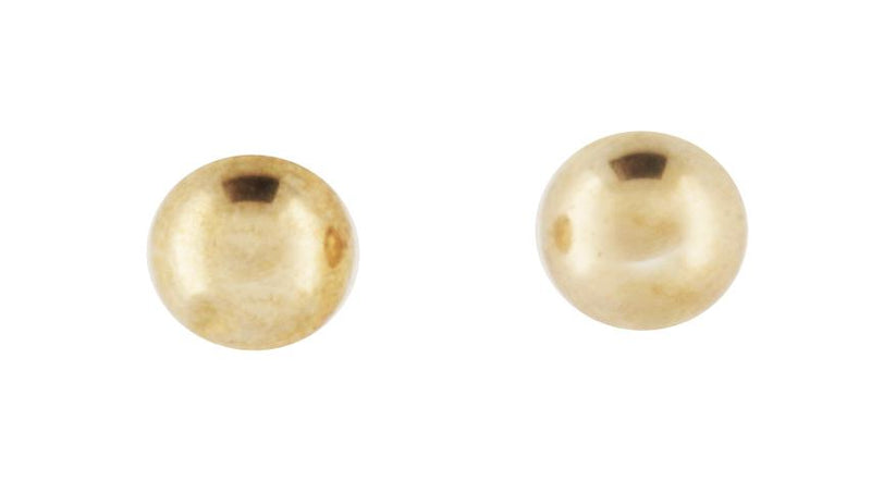 9CT YELLOW GOLD 8MM BALL STUDS